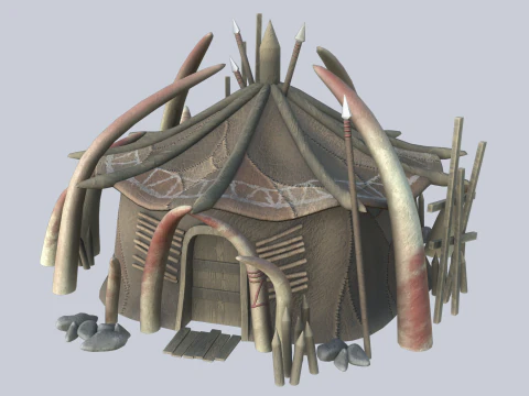 Colecci&oacute;n de casas de orcos Modelo 3D