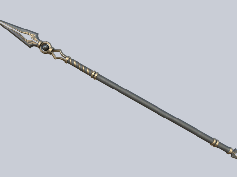 Fantasy spear 3D Model