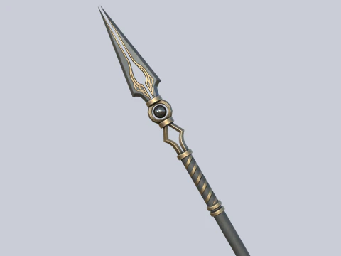 Fantasy spear 3D Model