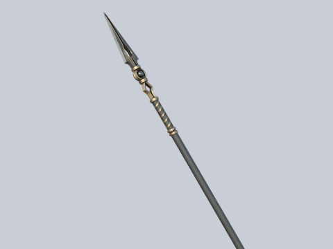 Fantasy spear 3D Model