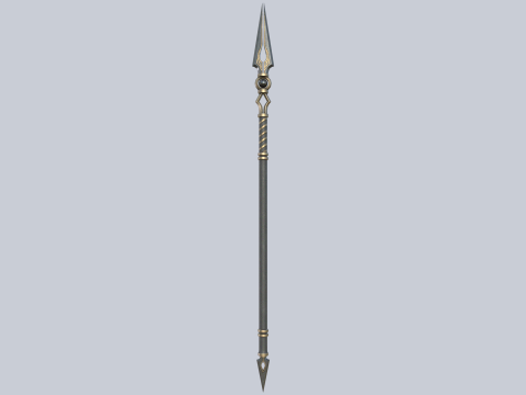 Fantasy spear 3D Model