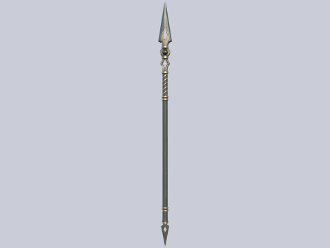 Fantasy spear 3D Model