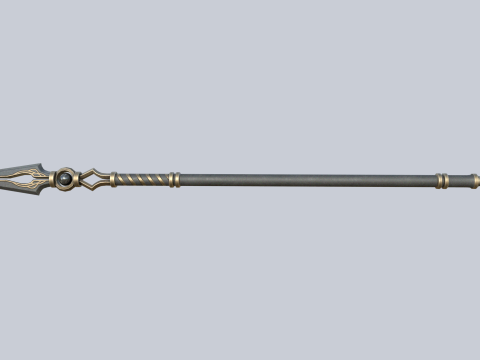 Fantasy spear 3D Model