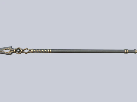 Fantasy spear 3D Model