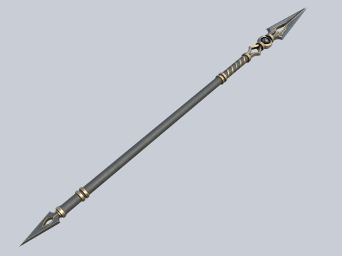 Fantasy spear 3D Model