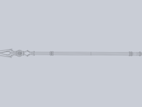 Fantasy spear 3D Model