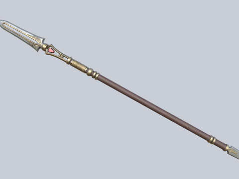 Fantasy spear 3D Модель