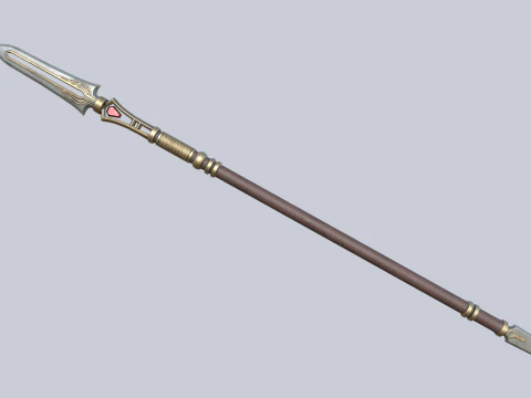Fantasy spear 3D Model