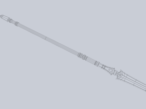 Fantasy spear 3D Модель