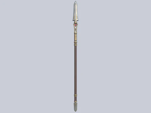 Fantasy spear 3D Model