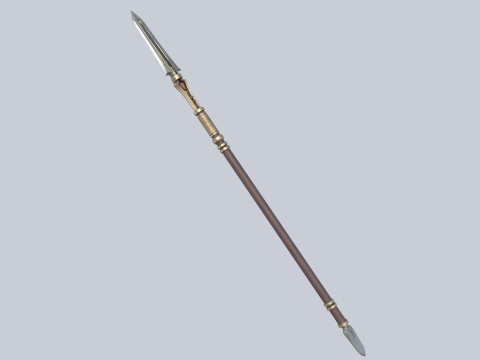 Fantasy spear 3D Модель
