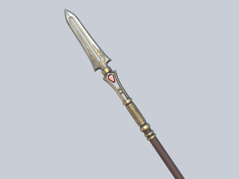 Fantasy spear 3D Модель