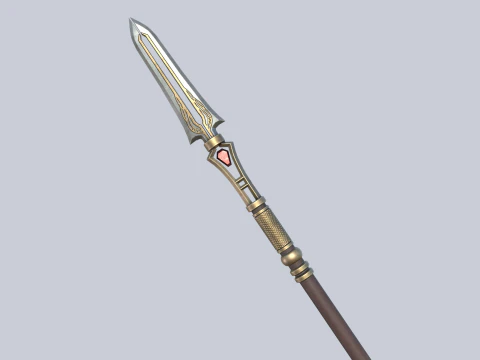 Fantasy spear 3D Model