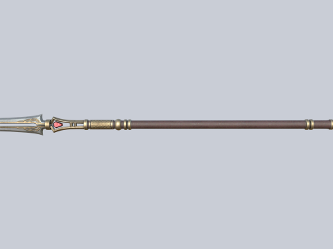 Fantasy spear 3D Модель