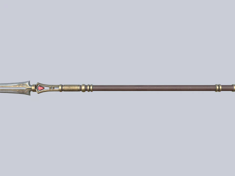 Fantasy spear 3D Model