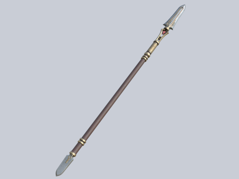 Fantasy spear 3D Модель