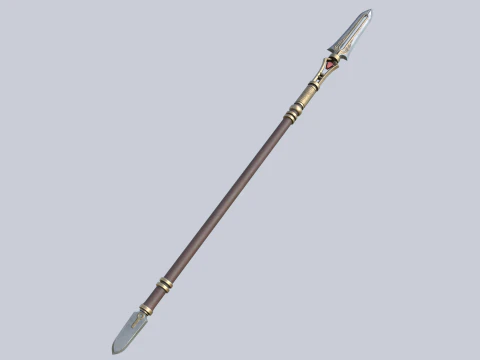 Fantasy spear 3D Model