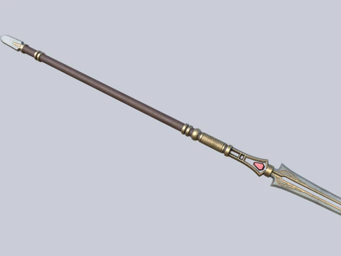 Fantasy spear 3D Model