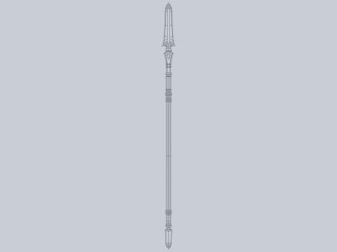 Fantasy spear 3D Модель