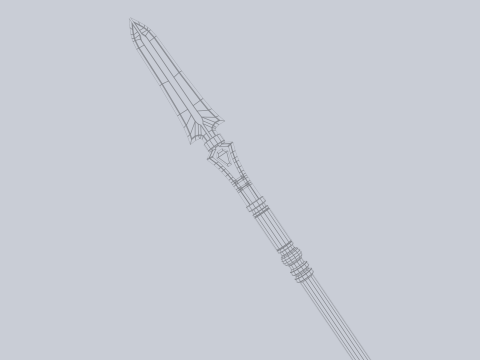 Fantasy spear 3D Модель