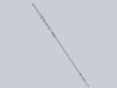 Fantasy spear 3D Модель