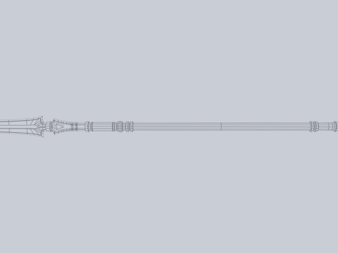 Fantasy spear 3D Модель