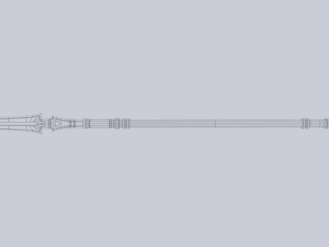 Fantasy spear 3D Model