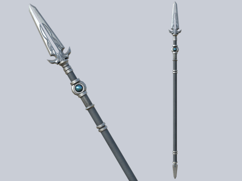 Fantasy spear 3D Model