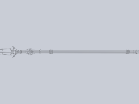 Fantasy spear 3D 模型