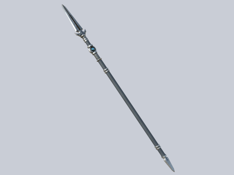 Fantasy spear 3D 模型