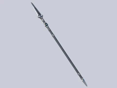 Fantasy spear 3D Model
