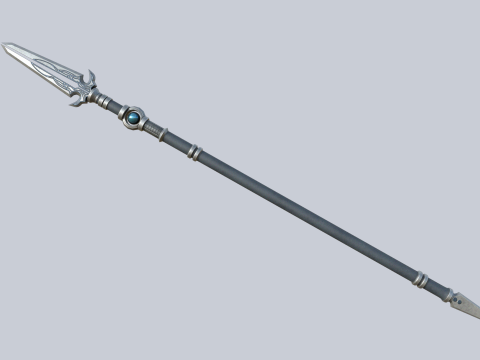Fantasy spear 3D 模型