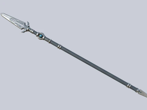 Fantasy spear 3D Model