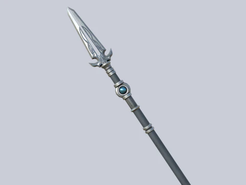 Fantasy spear 3D Model