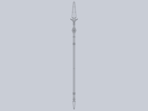 Fantasy spear 3D 模型