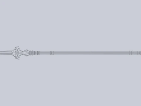 Fantasy spear 3D Model