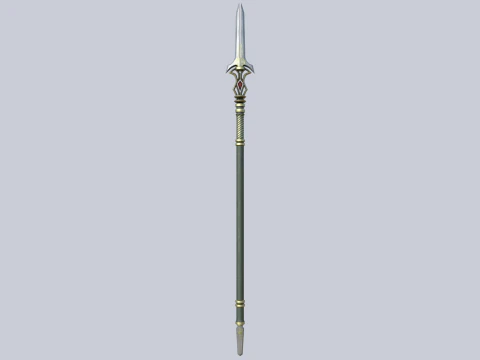 Fantasy spear 3D Model