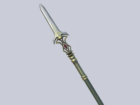 Fantasy spear 3D Model