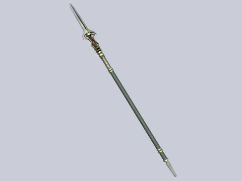 Fantasy spear 3D Model