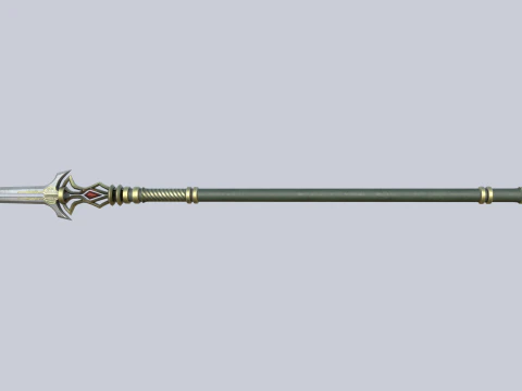 Fantasy spear 3D Model