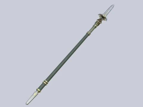 Fantasy spear 3D Model