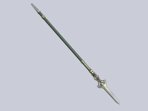 Fantasy spear 3D Model