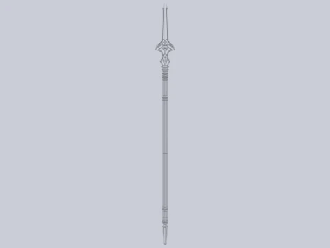 Fantasy spear 3D Model
