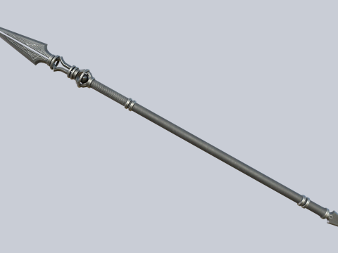 Fantasy spear Modelo 3D
