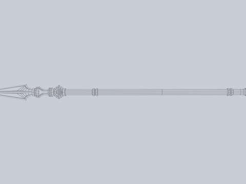 Fantasy spear Modelo 3D