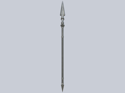 Fantasy spear Modelo 3D