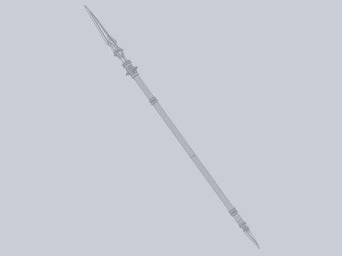 Fantasy spear Modelo 3D