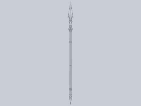 Fantasy spear Modelo 3D