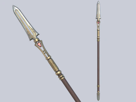 Fantasy-Speer-Sammlung 3D Modell