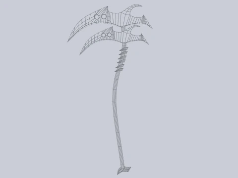 Falce mietitrice Modello 3D